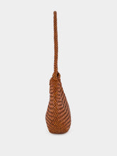 Dragon Diffusion Nova Luna Tan Woven Leather Bag