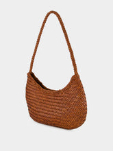 Dragon Diffusion Nova Luna Tan Woven Leather Bag