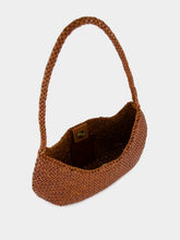 Dragon Diffusion Nova Luna Tan Woven Leather Bag