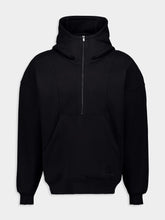 Saint Laurent Black Half-Zip Hoodie