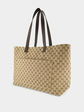 Gucci Beige and Dark Brown Large GG Tote Bag