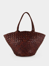 Dragon Diffusion Brown Egola Woven Shoulder Bag