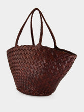 Dragon Diffusion Brown Egola Woven Shoulder Bag