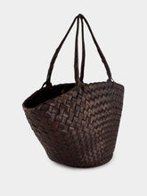 Dragon Diffusion Egola Dark Brown Woven Shoulder Bag