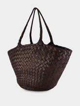 Dragon Diffusion Egola Dark Brown Woven Shoulder Bag