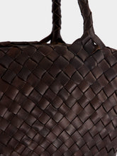 Dragon Diffusion Egola Dark Brown Woven Shoulder Bag