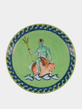 Ginori 1735 Il Viaggio di Nettuno Moss Green Charger Plate