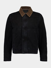 Saint Laurent Black Cotton Canvas Work Jacket