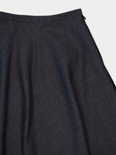 Gucci Grey Wool Pleated Skirt