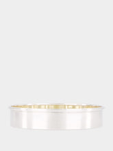 Leitão & Irmão Silver Bottle Coaster with Yellow Porcelain