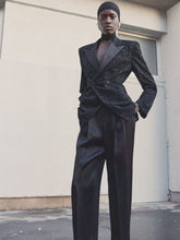 Saint Laurent High-Waisted Silk Satin Trousers