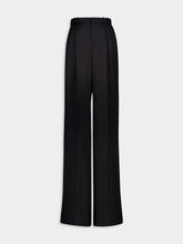 Saint Laurent High-Waisted Silk Satin Trousers