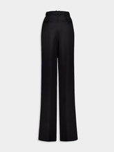 Saint Laurent High-Waisted Silk Satin Trousers