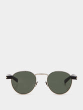 Saint Laurent Silver YSL SI 707 Oval Sunglasses in Metal