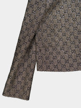 Gucci Grey Embroidered GG Wool Tweed Jacket