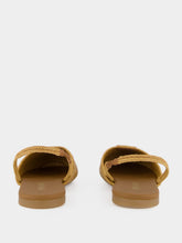 Prada Caramel Crochet Slingback Ballerinas