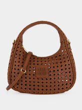 Miu Miu Oak Brown Wander Woven Leather Bag