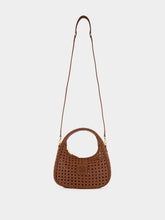 Miu Miu Oak Brown Wander Woven Leather Bag