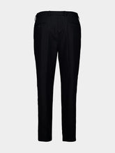 Prada Black Slim Fit Trousers with Triangle Key Ring