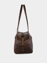 Prada Cocoa Brown Carry Large Antiqued Leather Bag