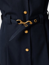 Miu Miu Navy Blue Poplin Mini Dress