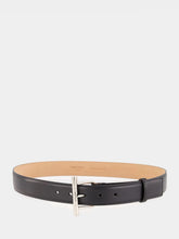 Black Smooth Calf Leather Belt