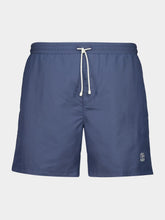 Brunello Cucinelli Denim Blue Nylon Swim Shorts