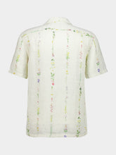 120% Lino Butter Floral Linen Short Sleeve Shirt