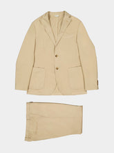 Boglioli Beige Cotton Two-Piece Suit