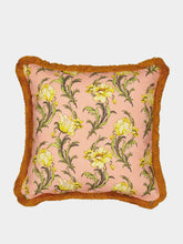 La DoubleJ Nymph Bloom Outdoor Cushion with Fringes