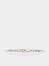 La DoubleJ Azzurro Mini Porcelain Plate with Gold Trim