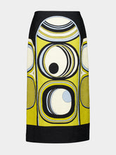 La DoubleJ Sanctuary Placée Gold Rustic Cotton Pencil Skirt