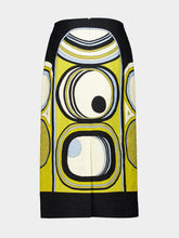La DoubleJ Sanctuary Placée Gold Rustic Cotton Pencil Skirt