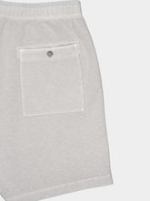 Stone Island Pearl Grey Malfilé Fleece Old Effect Shorts