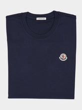Moncler Cotton Logo T-Shirt Trio in White Navy and Light Pink