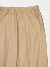 Moncler Beige Cotton Poplin Wide-Leg Trousers