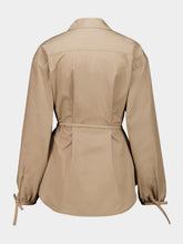 Moncler Beige Cotton Poplin Shirt Jacket
