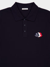 Moncler Dark Blue Cotton Piqué Polo Shirt