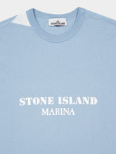 Stone Island Powder Blue Marina Cotton T-Shirt
