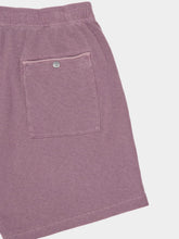 Stone Island Purple Grey Malfilé Cotton Fleece Jogger Shorts