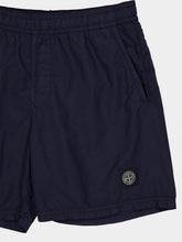 Stone Island Navy Blue Brushed Nylon Swim Trunks