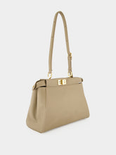 Fendi Dove Grey My Peekaboo Small Leather Bag
