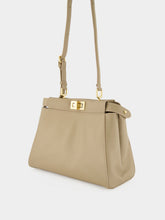 Fendi Dove Grey My Peekaboo Small Leather Bag