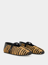 Fendi Brown Academia Animalier Ballet Flats