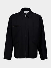 MM6 Maison Margiela Black Virgin Wool-Blend Sport Jacket