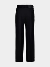 MM6 Maison Margiela Black Virgin Wool-Blend Trousers