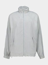 MM6 Maison Margiela Sage Grey Nylon Windbreaker Jacket