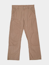 MM6 Maison Margiela Beige Cotton Workwear Wide-Leg Trousers