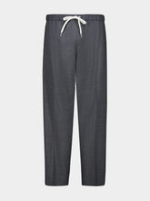 MM6 Maison Margiela Dark Grey Tailored Wool-Blend Trousers