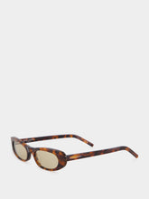 Saint Laurent Spotted Havana and Brown SL 557 Cat-Eye Sunglasses